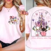 2025 Disney Minnie/Duck Summer Pure Cotton Short Sleeved Shirt For Women's Girlfriends Fashionable And Casual Versatile T-Shirt