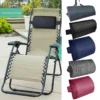 2/1Pcs Garden Lounger Cushion Neck Pillow Recliner Headrest Beach Chair Pillow Camp Terrace Lounge Chair Lunch Break Rest Pillow
