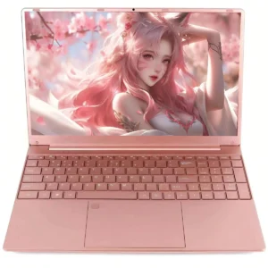 AKPAD 11th Gen Intel Celeron N5095 Laptop Windows10/11, Max 32GB RAM,128gb- 2TB SSD, 2.4G/5G WiFi, BT, Girlish style Pink Keybd