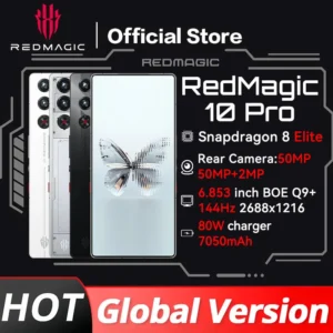 World Premiere Global Version RedMagic 10 Pro 5G Gaming Phone 6.853" Snapdragon 8 Elite 7050mAh 80W Charge 50MP NFC