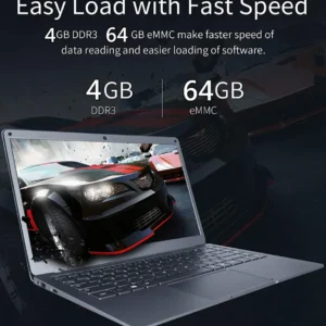 4GB RAM 64GB ROM 13.3 INCH Notebook Ultrabook Laptop PC Windows 10 Intel Celeron Quad Core N3450 CPU