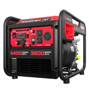 4400W Open Frame Inverter Generator, CO Safety, EPA Certified, Long Runtime, Quiet 58dBA, Portable Home Backup Power