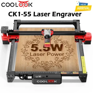 COOLOOK CK1-55 Laser Engraving Machine Metal Laser tag DIY Tools Laser Cutting Machine Marking Machine for Wood Acrylic Leather