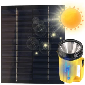 2W 12V Solar Panel Portable Solar Battery Charger 110X136MM Mini Solar Charger Solar Charging Panel for Fans Outdoor Lamp Pump