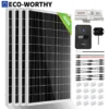 ECO-WORTHY 400 Watt 12 Volt Premium Solar Panel Kit 400W 12V Solar Power Off Grid System for Home, RV, Boat