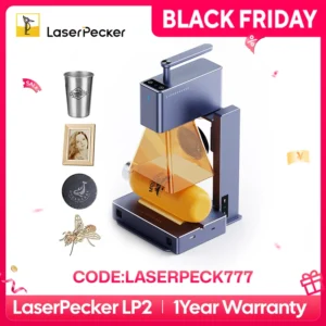 LaserPecker Laser Engraver Portable Easy to Use Fast Engraving Speed Multi Material Laser Engraving Machine With 2k 5W LP2 Pro